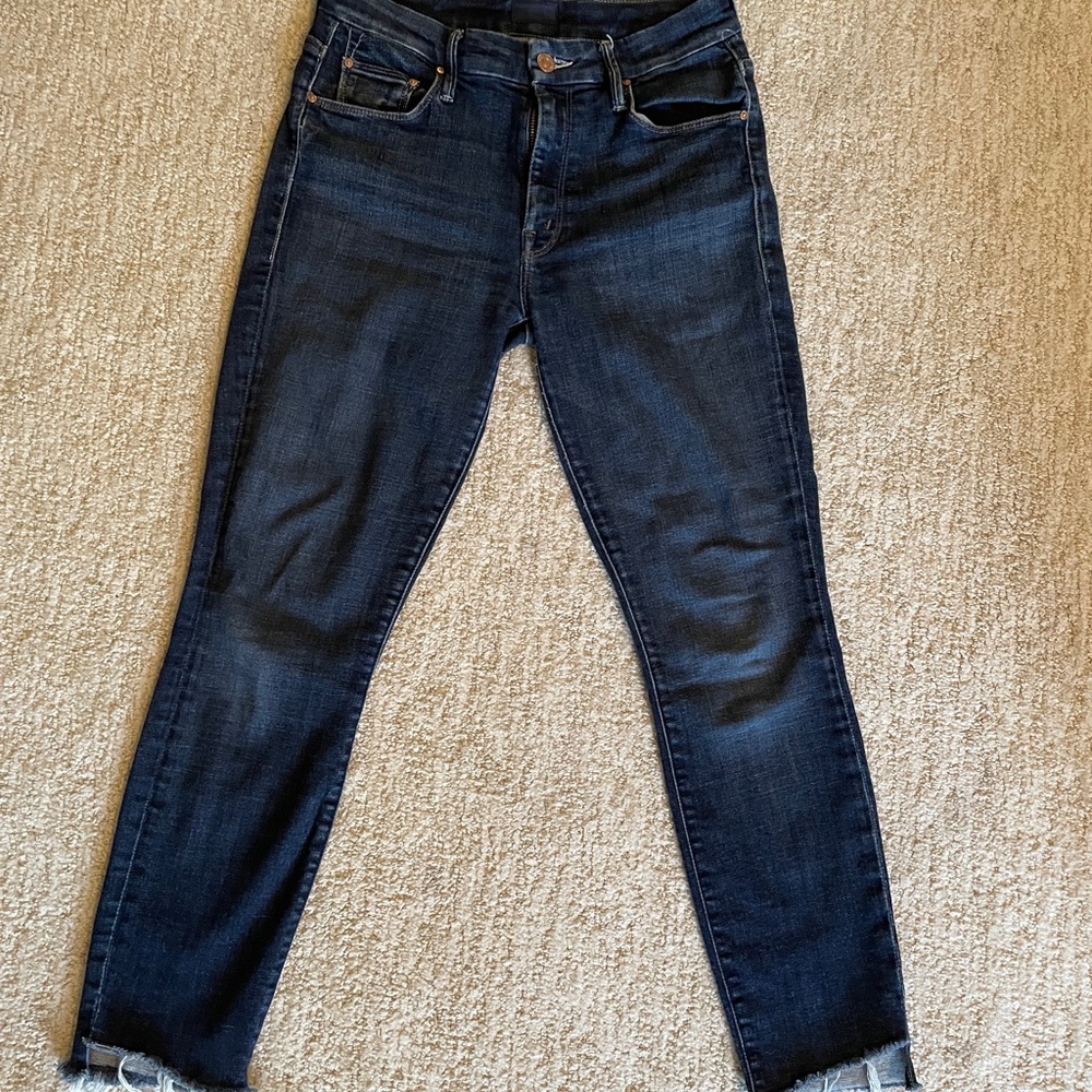 MOTHER — The Looker Ankle Step Fray Jeans.